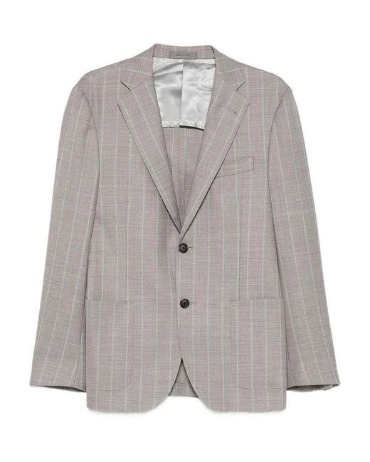 Corneliani Gray Pinstripe Jacket for men