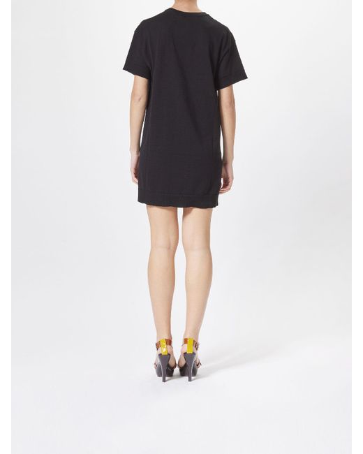Moschino Black Orsetto Adrian Shirt Dress