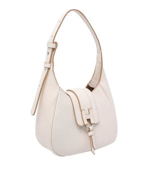 Hogan White Trend Hobo Mini Bag