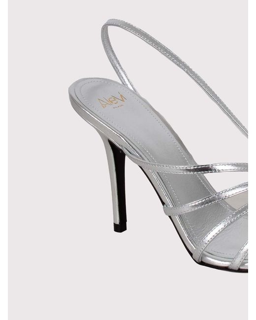 ALEVI White Star Heeled Sandal