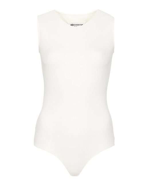 Maison Margiela White Jersey Bodysuit