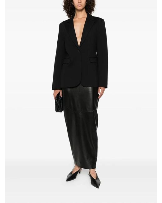Calvin Klein Black Ponte Slim Blazer