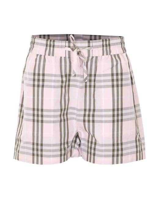 Burberry Women's Evelyn Check Shorts