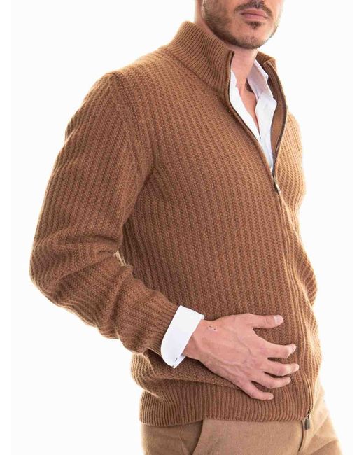 Corneliani Brown Sweater for men