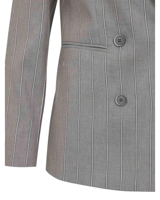 Peserico Gray Linen Jacket