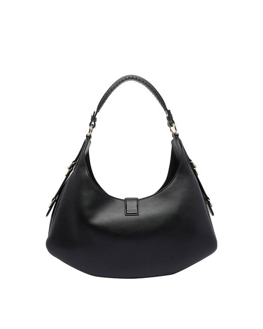 Ganni Black Small Kat Shoulder Bag