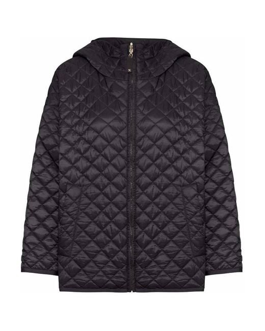 Max Mara Blue Leo Quilted Jacket