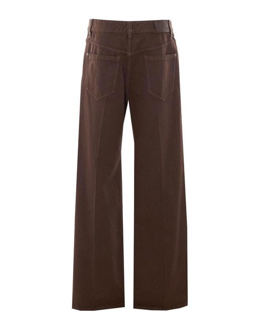 Brunello Cucinelli Brown Denim Pants