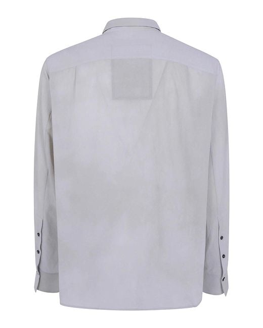 Ziggy Chen Blue Small Collar Pocket Shirt for men