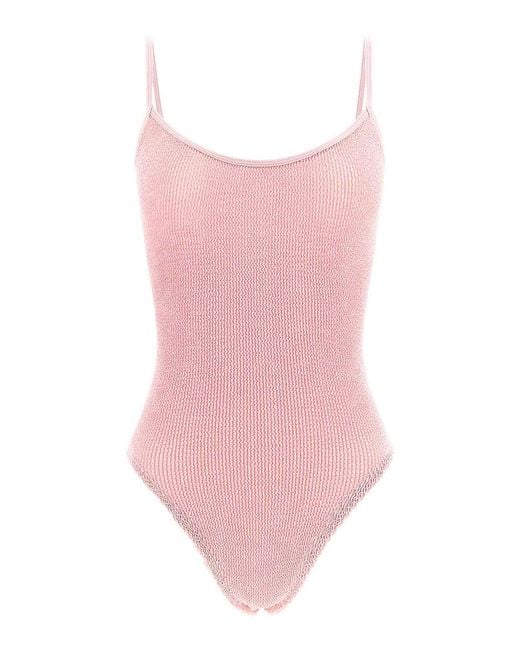 Hunza G Pink Pamela' One-Piece Swimsuit