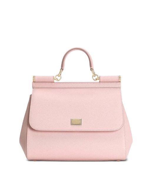 Dolce & Gabbana Pink Large Sicily Handbag