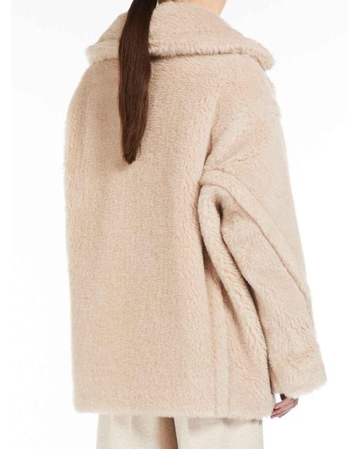 Max Mara Natural Cuba Short Teddy Bear Icon Coat
