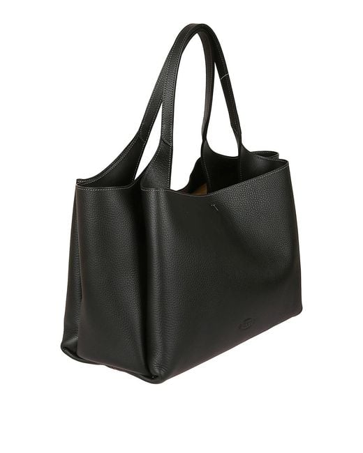 Tod's Black Leather Tote