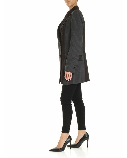 McQ Alexander McQueen Black Striped Blazer