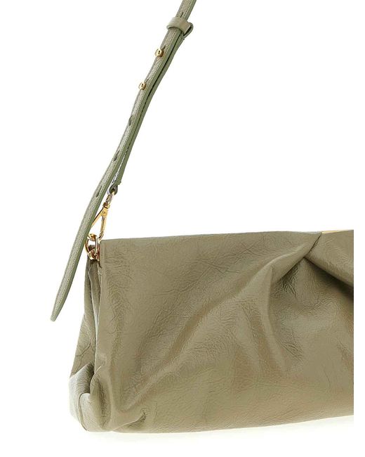 Dries Van Noten Metallic Big Clutch