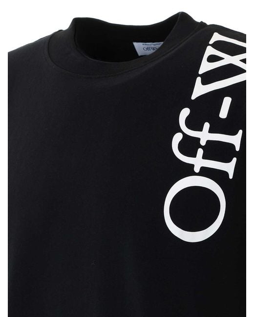 Off-White c/o Virgil Abloh Black Off Vertical Booksih T-Shirt for men