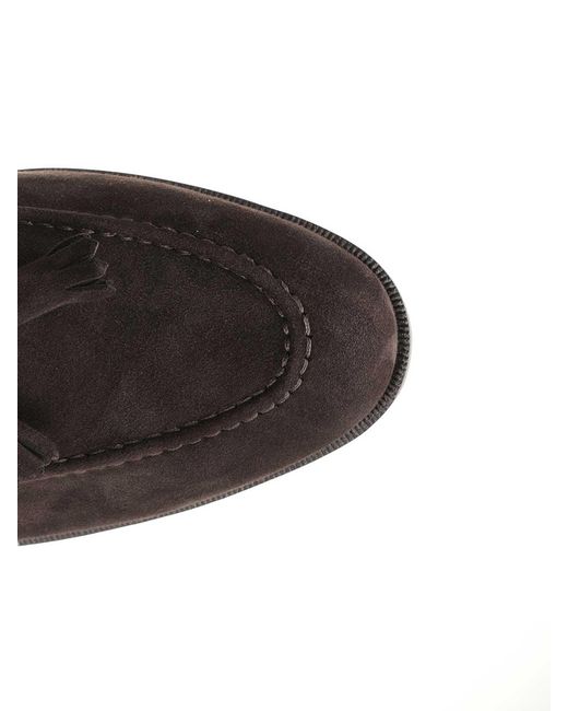 Lidfort Black Suede Loafer for men