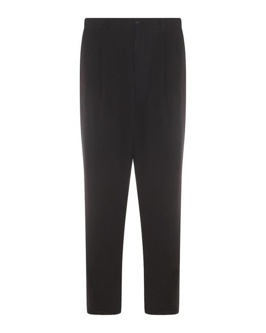 Giorgio Armani Black Wool Pants for men