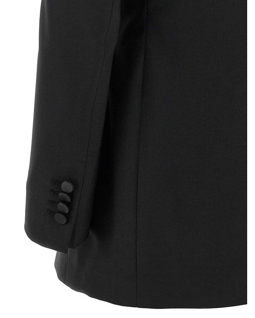 Tagliatore Black Wool Blend Suit