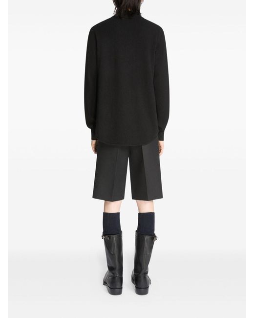 Dries Van Noten Black Cashmere Shirt for men
