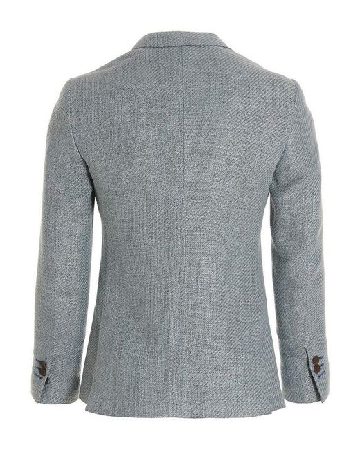 Maurizio Miri Gray Keanu Blazer Jacket for men