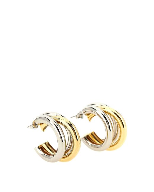 Rabanne Metallic Triple Hoop Earrings
