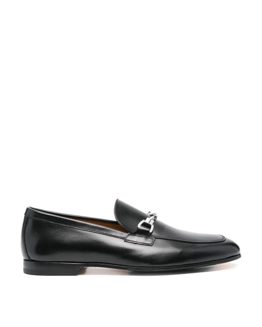 Doucal's Black Moccasin Clamp for men