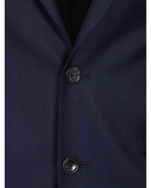 Tagliatore Blue Pinstripe Suit for men