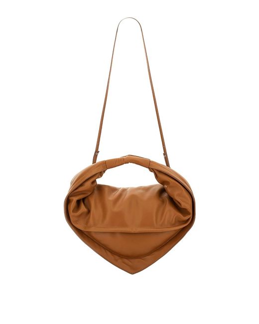FEDERICO CINA Brown Tortellini Midi Bag