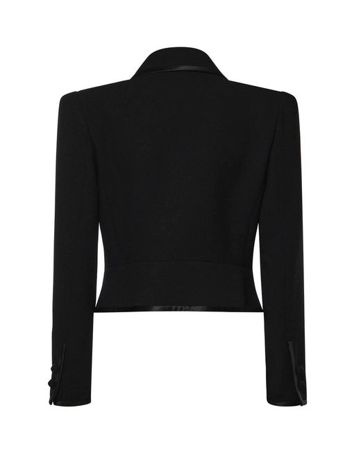 Valentino Garavani Black Wool Crepe Jacket