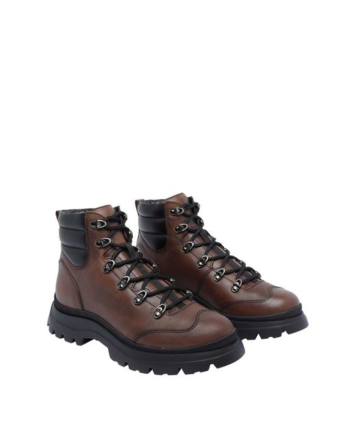 Hogan Brown H692 Booties for men