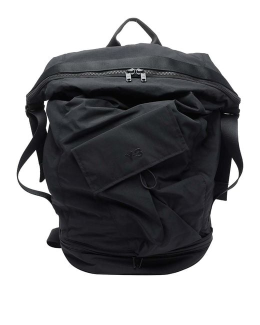 Y-3 Black Utility Backpack for men