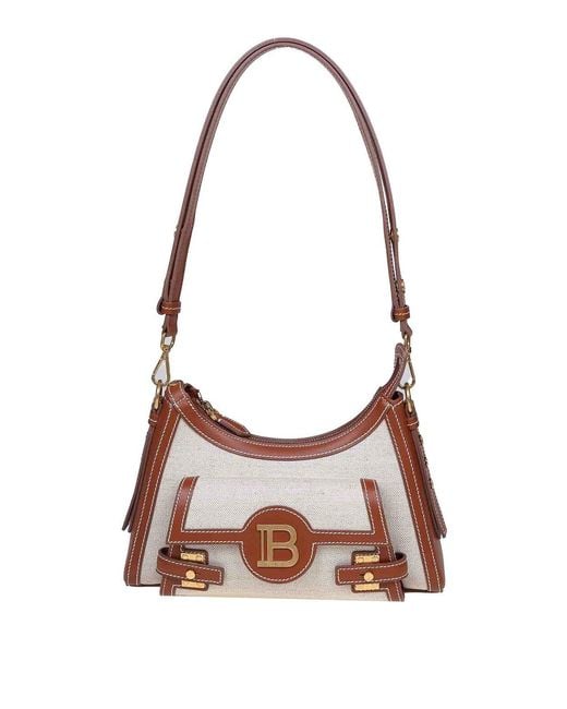 Balmain White B-Buzz Hobo