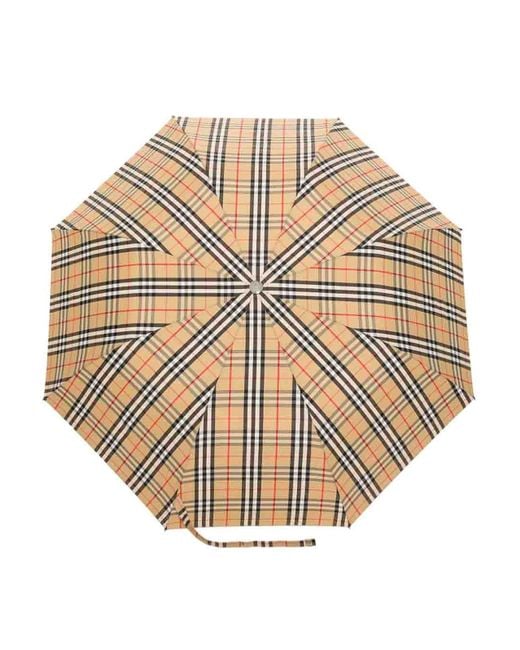 Burberry Natural Vintage Check Folded Umbrella