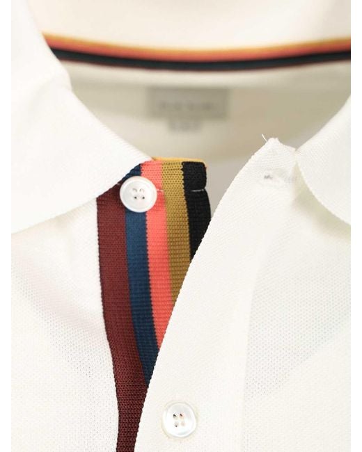 Paul Smith White Polo Shirt for men