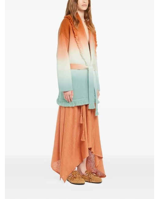 Alanui Green Shades Of Shore Cardigan