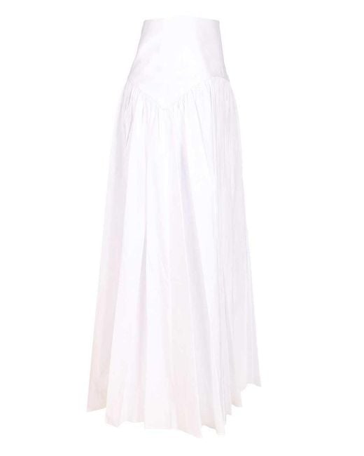 Staud White Procida" Skirt