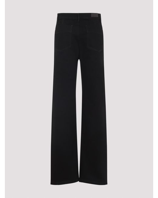 Lemaire Black Twisted Cotton Pants