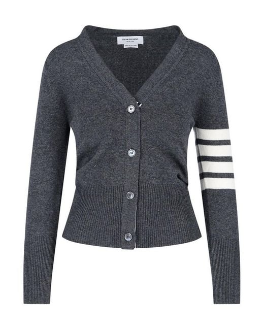 Thom Browne Blue 4-Bar Cashmere Sweater