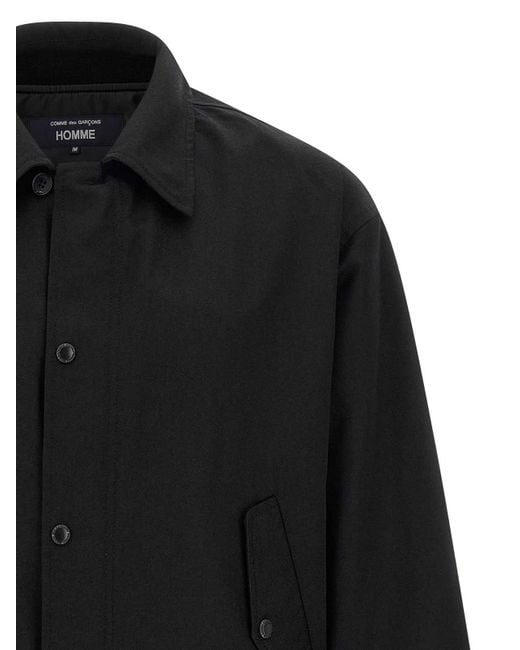 Comme Des Garcons Hommes Plus Black Wool Overshirt for men
