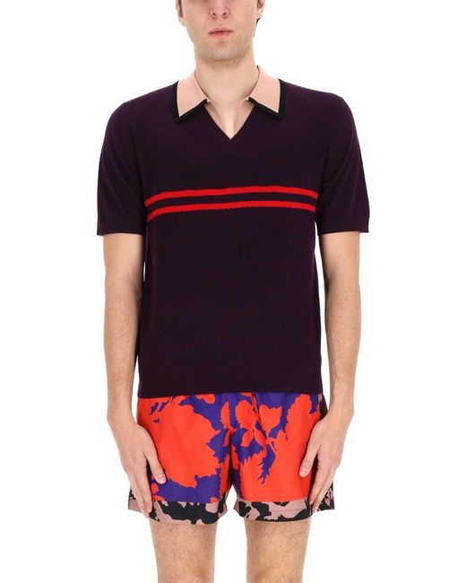 Dries Van Noten Black Polo Molar for men