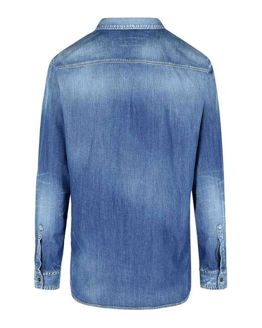 DSquared² Blue Denim Shirt for men