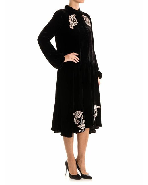 Vivetta Black Velvet Dress