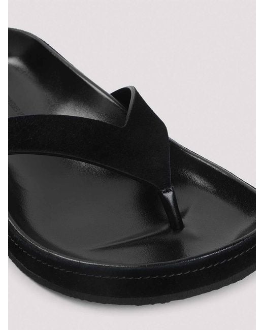 Phoebe Philo White Round Flip Flops