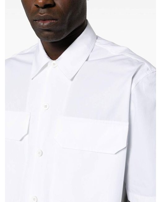 Jil Sander White Cotton Shirt for men