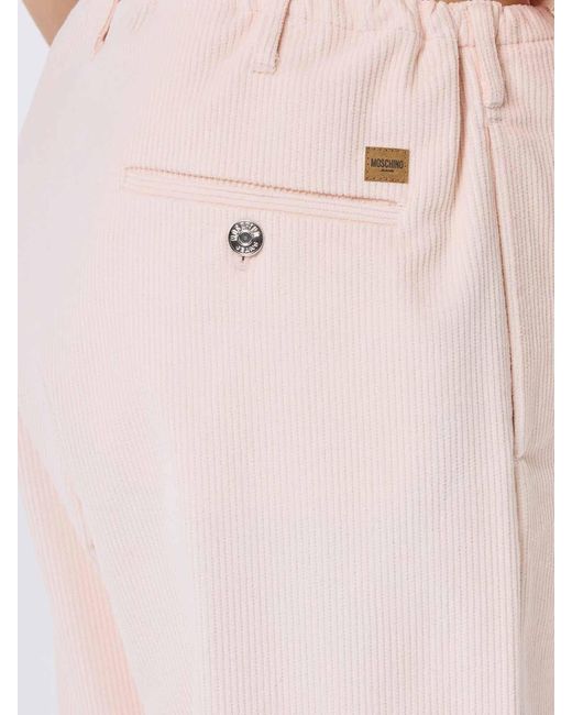 Moschino Natural Velvet Pants