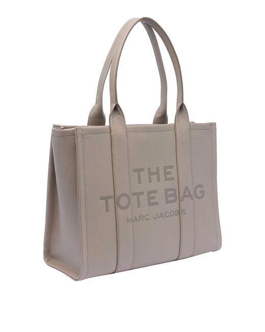 Marc Jacobs Gray The Leather Large Tote Bag
