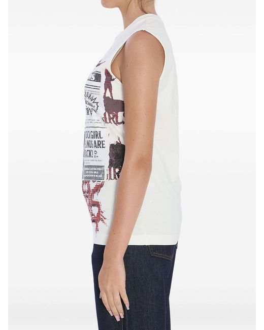 Dolce & Gabbana White Top With Print