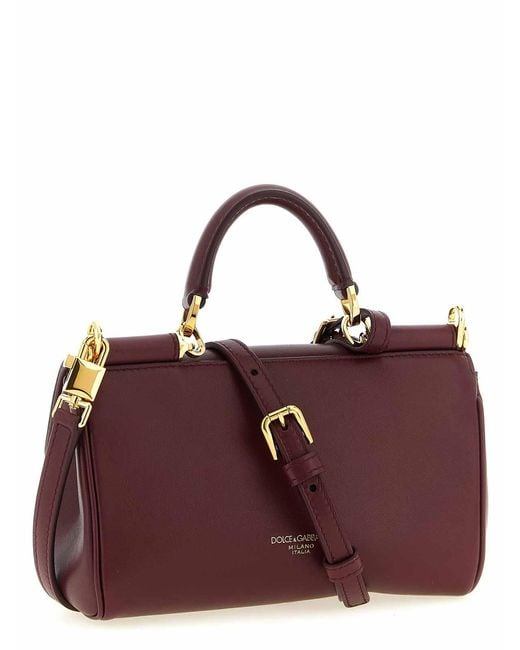 Dolce & Gabbana Purple My Sicily Mini Handbag