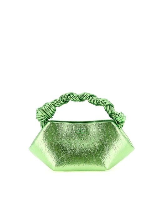 Ganni Green Bou Mini Handbag